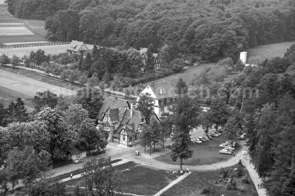 Aerial photograph Esslingen am Neckar - Complex of the hotel building Jaegerhauson street Roemerstrasse in Esslingen am Neckar in the state Baden-Wuerttemberg, Germany