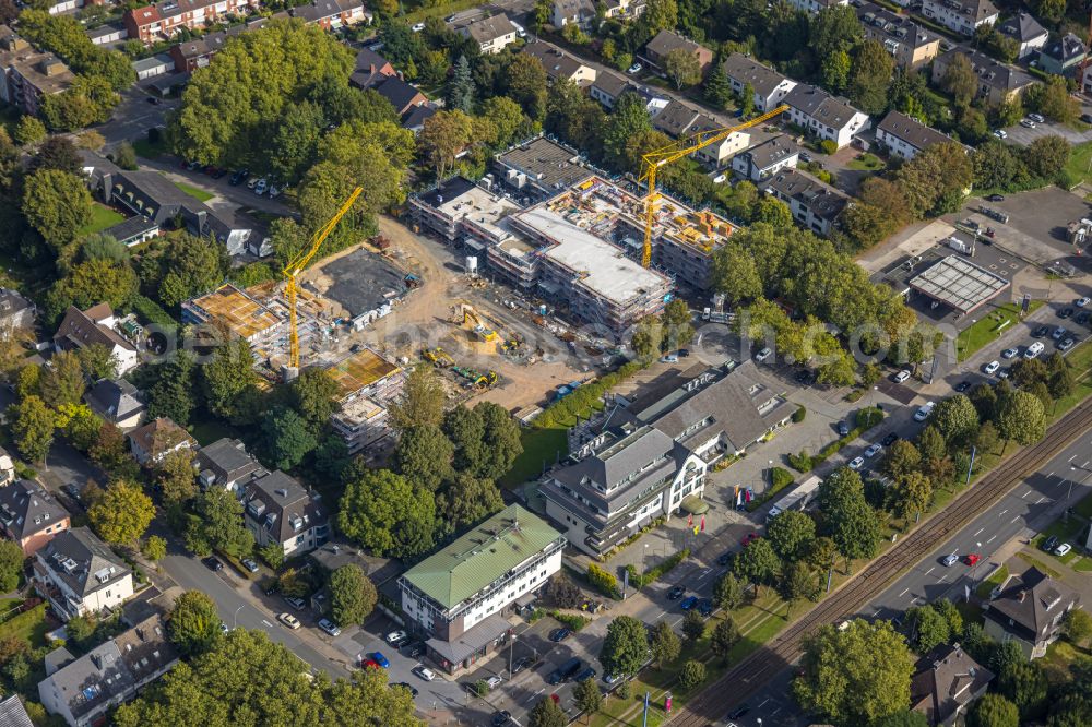 Aerial image Dortmund - Complex of the hotel building Parkhotel Wittekindshof on street Westfalendamm in the district Gartenstadt-Nord in Dortmund at Ruhrgebiet in the state North Rhine-Westphalia, Germany