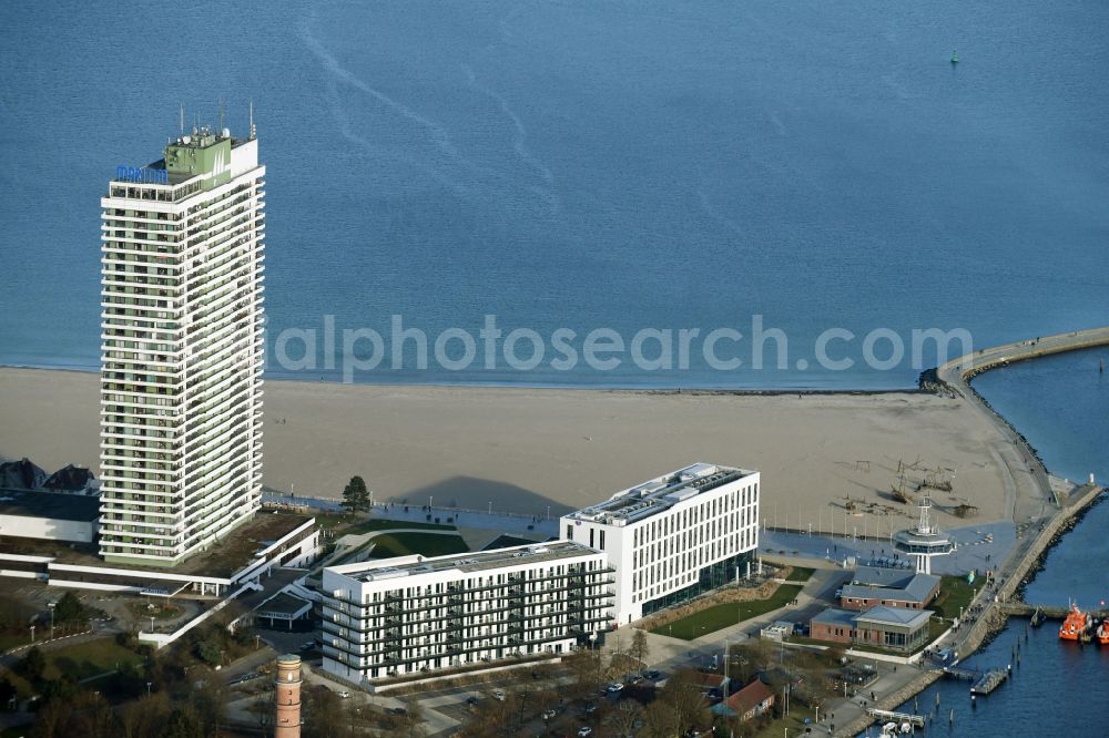 Aerial image Travemünde - Hotel complex a-ja Resort Travemuende in Travemuende in the state Schleswig-Holstein, Germany