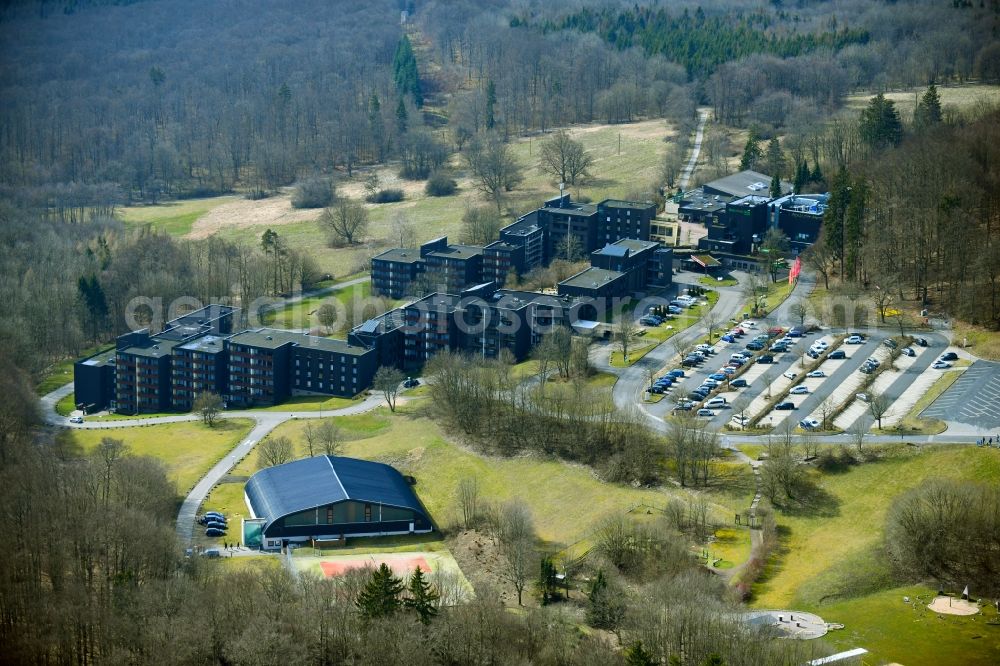 Aerial photograph Roth - Building complex of the hotel complex Rhoen Park Hotel Aktiv Resort near Roth in the state Bavaria, Germany