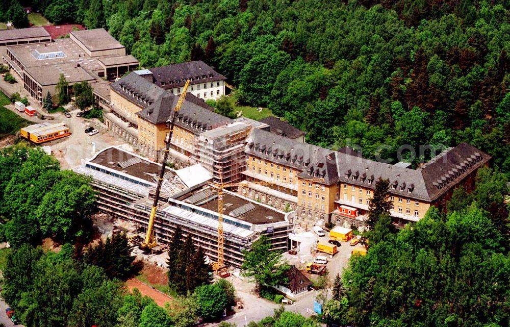 Bayreuth / Bayern from above - Hotelkomplex am Festspielhügel in 95444 Bayreuth.