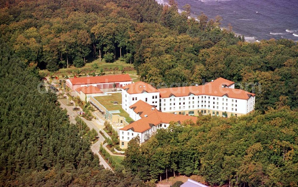 Aerial photograph Koserow / Usedom - Hotelkomplex im Koserower Strandbereich.