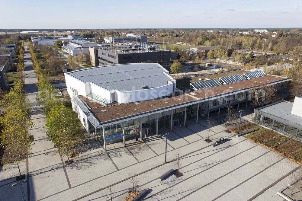 Cottbus from the bird's eye view: View of the autitorium of the BTU ( Brandenburg University of Technology ) Cottbus - Senftenberg in the state of Brandenburg. In July 2013 the university was established through a merger of the BTU Cottbus and the Lausitz University