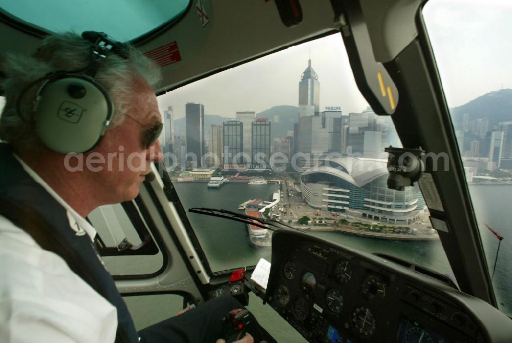 Aerial image Hongkong - Hubschrauberrundflug ueber Hongkong. Hongkong round-trip flight with a helicopter.