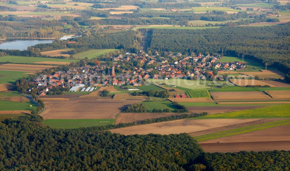 Aerial photograph Haltern am See - View of the district Hullern in Haltern am See in the state North Rhine-Westphalia