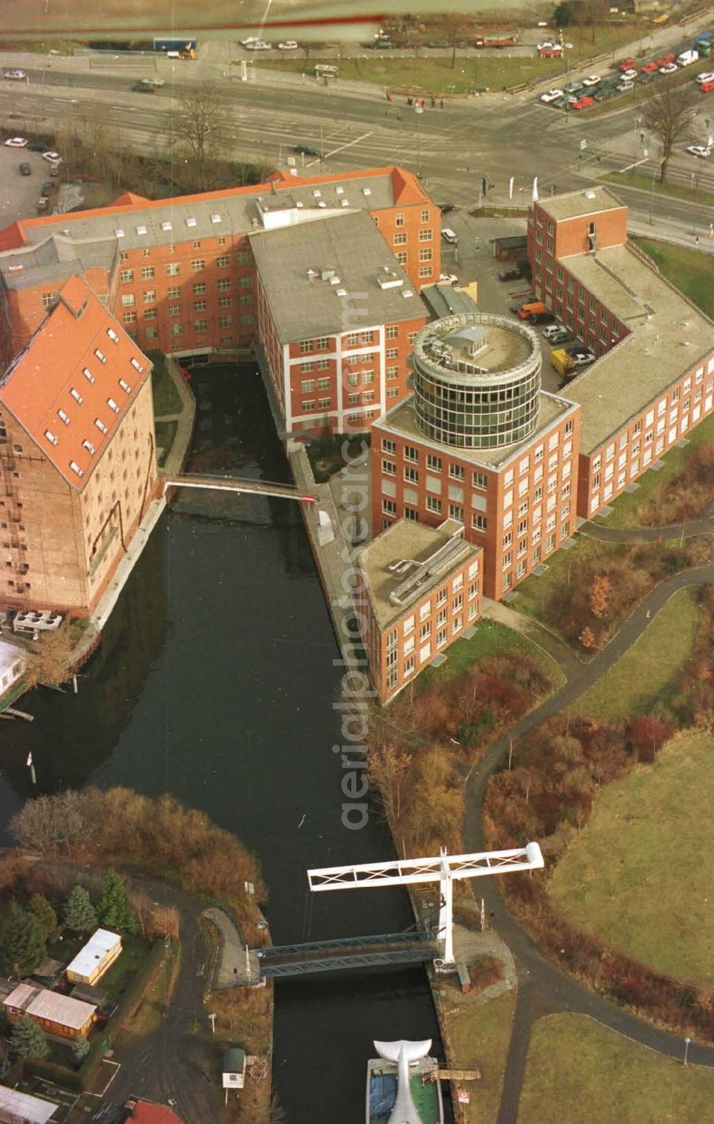 Berlin from above - 14.02.95 Humboldt-Mühle in Spandau