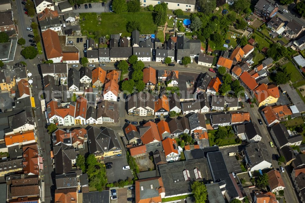 Werl from above - Rows of houses settlement in Werl in the state of North Rhine-Westphalia