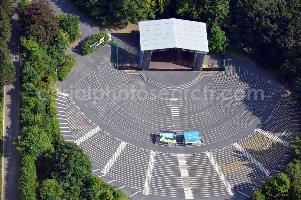 Aerial image Kamenz - View of Hutberg stage in Kamenz in Saxony