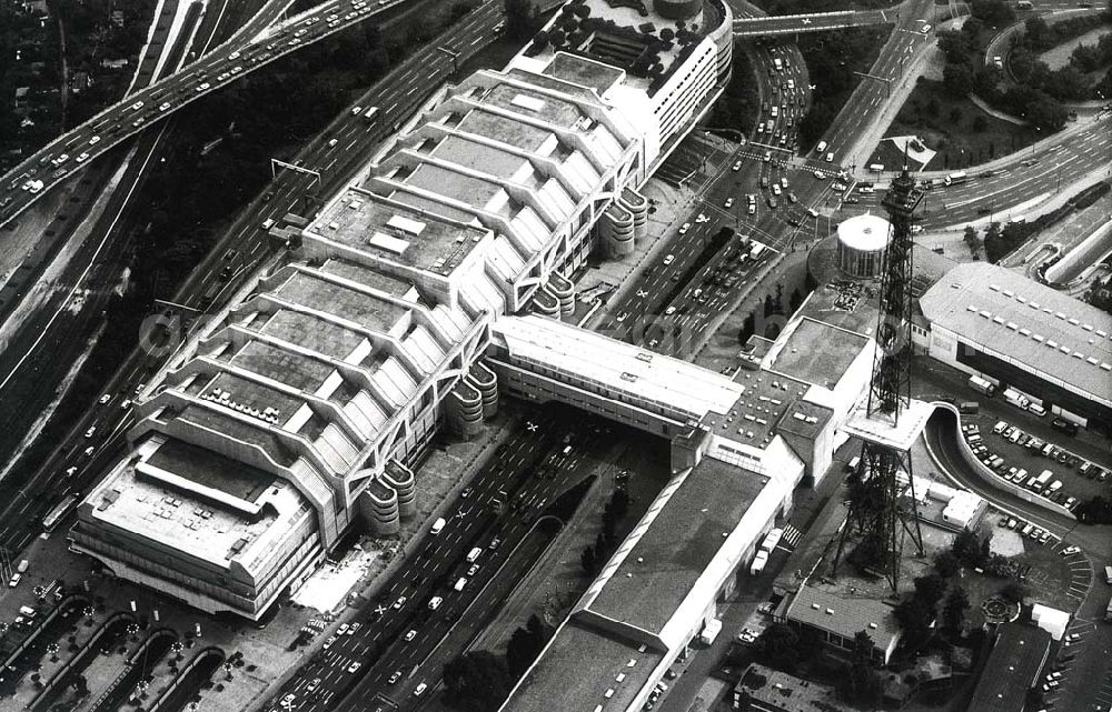 Aerial photograph Berlin - Charlottenburg - ICC und Berliner Funkturm