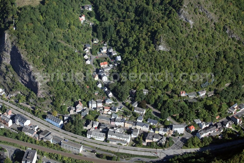 Aerial image Idar-Oberstein - Local view of Idar-Oberstein in the state of rhineland-palatinate