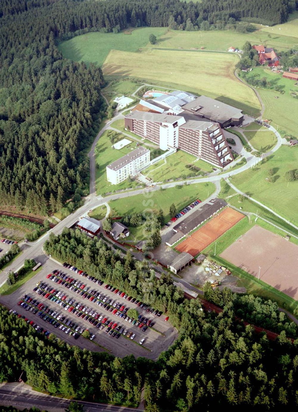 Aerial image Schöneck / Vogtland - IFA Ferienpark Schöneck GmbH Hohe Reuth 5 08261 Schöneck Telefon und E-Mail Tel.: (03 74 64) 30 Fax: (03 74 64) 31000 Email: info@ifa-ferienpark-vogtland.de