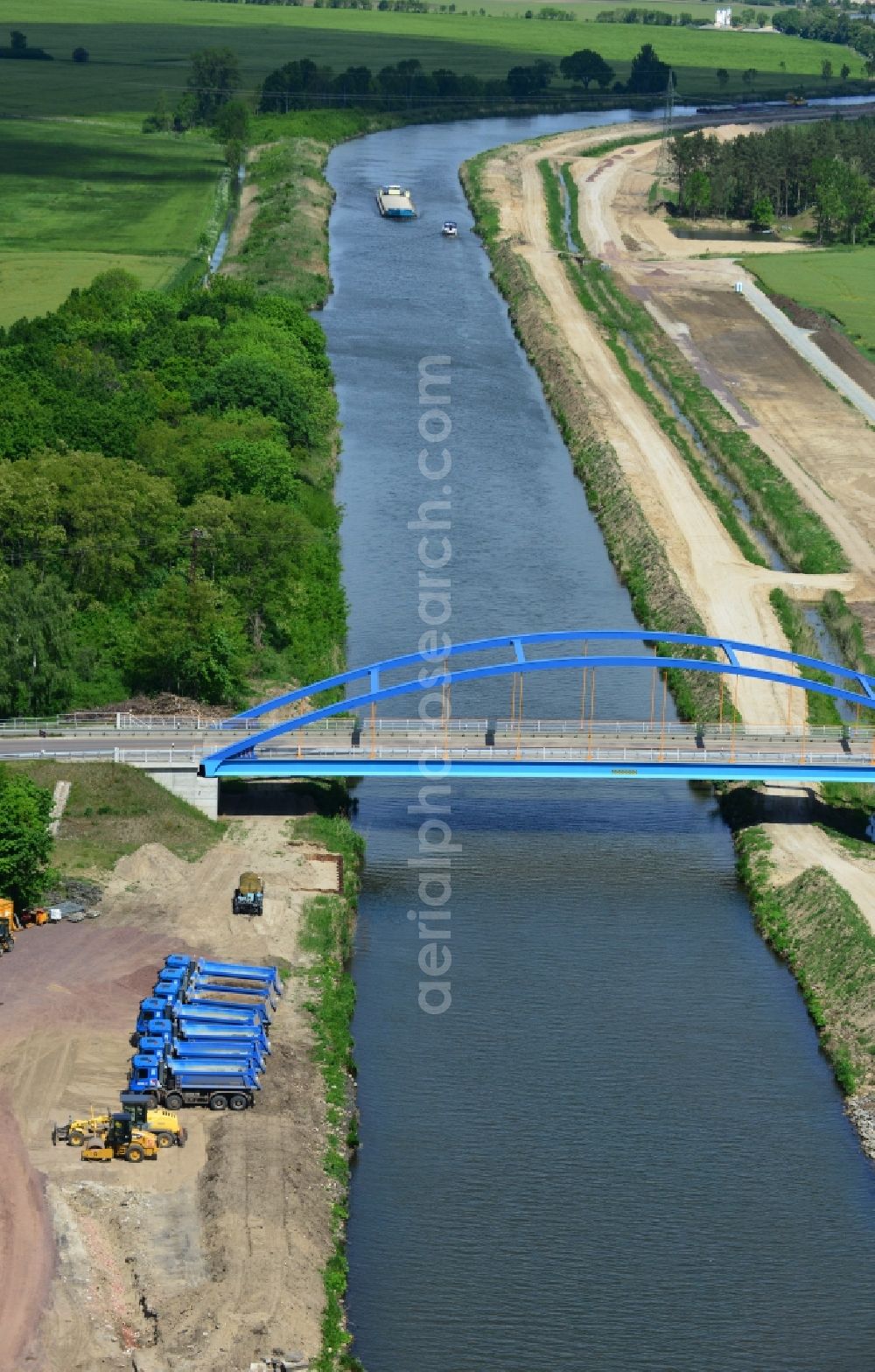 Aerial photograph Ihleburg - Ihleburger bridge over the Elbe-Havel Canal at Ihleburg in Saxony-Anhalt