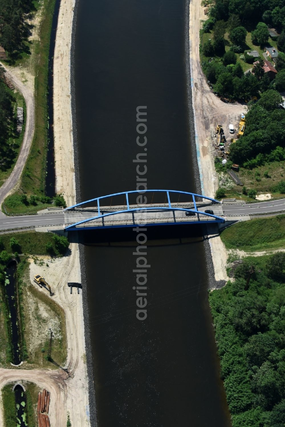 Aerial photograph Ihleburg - Ihleburger bridge over the Elbe-Havel Canal at Ihleburg in Saxony-Anhalt