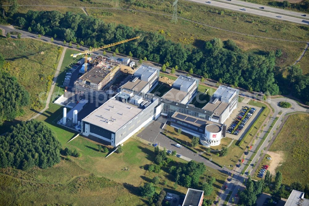 Frankfurt / Oder from the bird's eye view: Building the IHP GmbH-Innovations for High Performance Microelectronics Technology in Frankfurt / Oder in Brandenburg