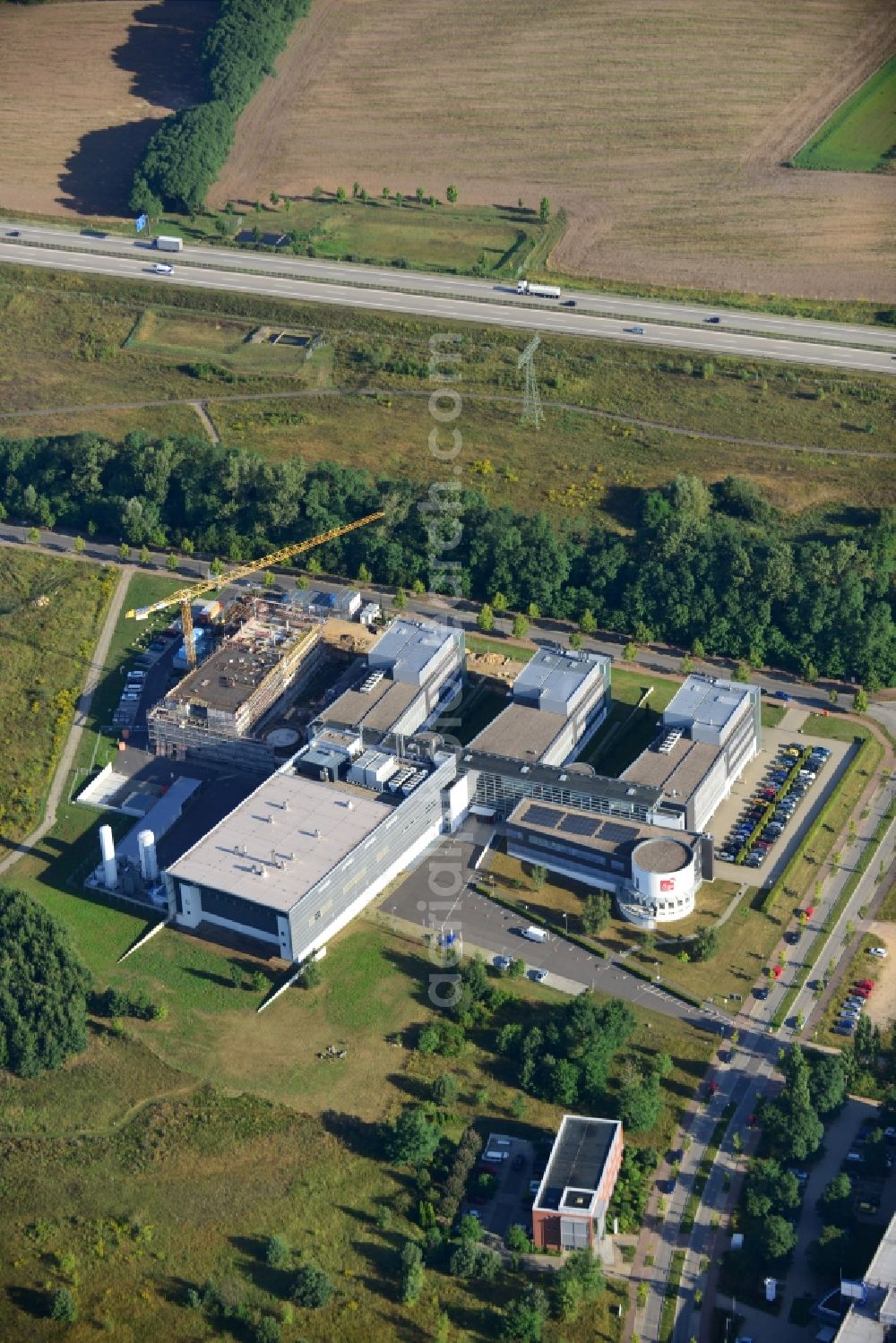 Aerial photograph Frankfurt / Oder - Building the IHP GmbH-Innovations for High Performance Microelectronics Technology in Frankfurt / Oder in Brandenburg