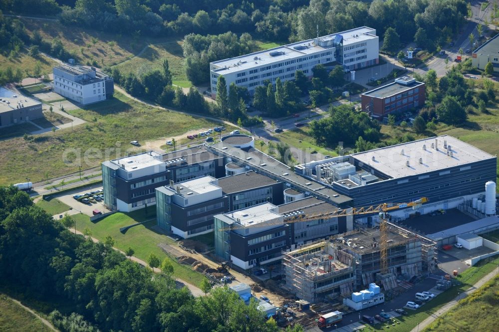 Frankfurt / Oder from above - Building the IHP GmbH-Innovations for High Performance Microelectronics Technology in Frankfurt / Oder in Brandenburg