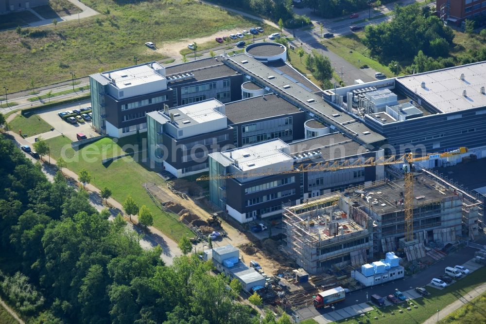 Frankfurt / Oder from the bird's eye view: Building the IHP GmbH-Innovations for High Performance Microelectronics Technology in Frankfurt / Oder in Brandenburg