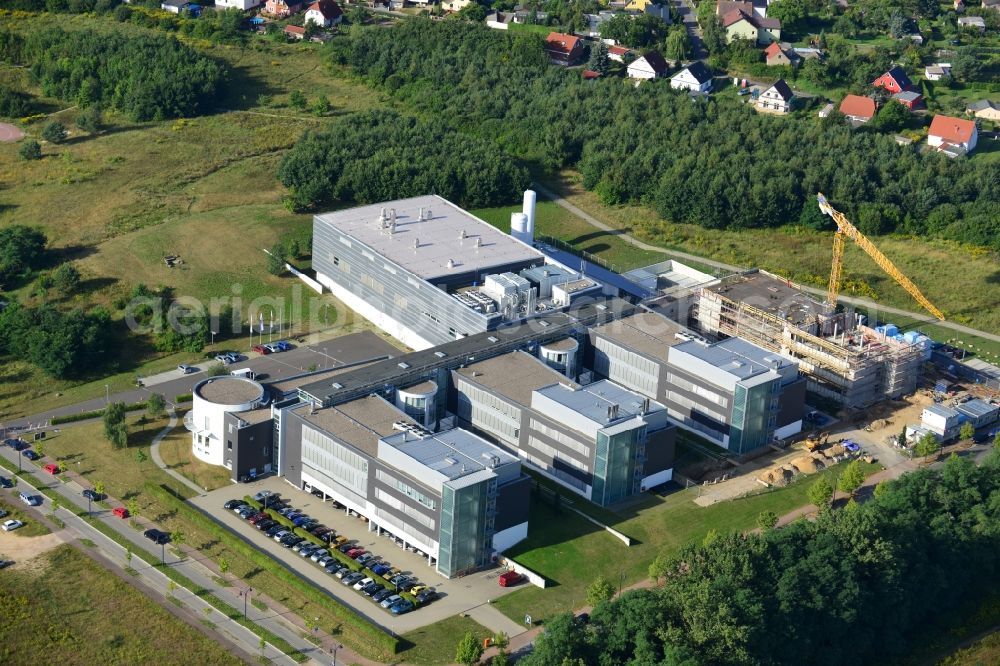 Frankfurt / Oder from the bird's eye view: Building the IHP GmbH-Innovations for High Performance Microelectronics Technology in Frankfurt / Oder in Brandenburg