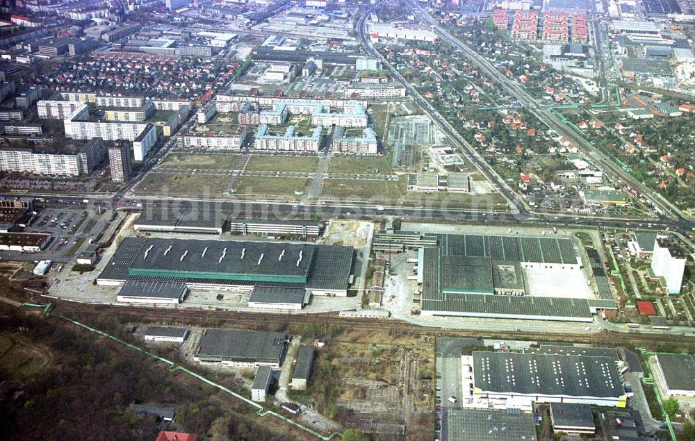 Berlin - Lichtenberg from the bird's eye view: 