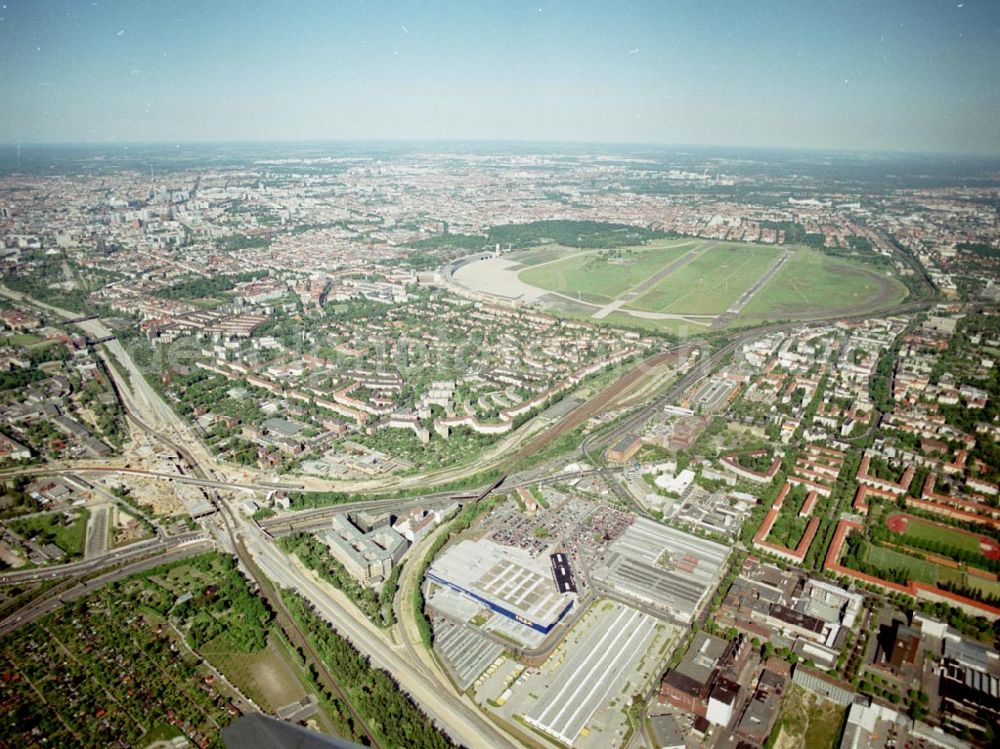 Aerial image Berlin-Tempelhof - 29.05.2004 Berlin Tempelhof Blick auf das Einrichtungshaus IKEA in Berlin Tempelhof