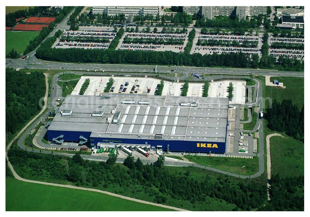 Aerial image Taufkirchen / Bayern - 13.07.2005 Taufkirchen (München) Blick auf IKEA Niederlassung Brunnthal südlich von München an der A8/ B471. IKEA Deutschland GmbH & Co. KG Brunnthalstraße 1 82024 Taufkirchen