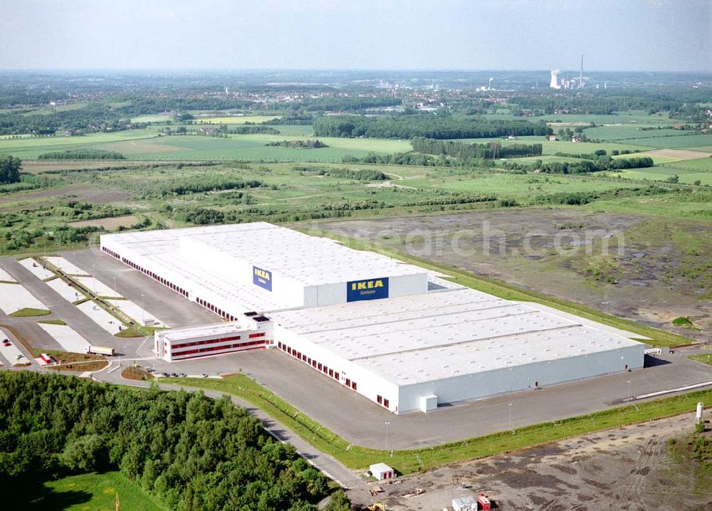 Aerial photograph Ellinghausen bei Dortmund / NRW - IKEA Distribution in Ellinghausen nördlich von Dortmund in NRW