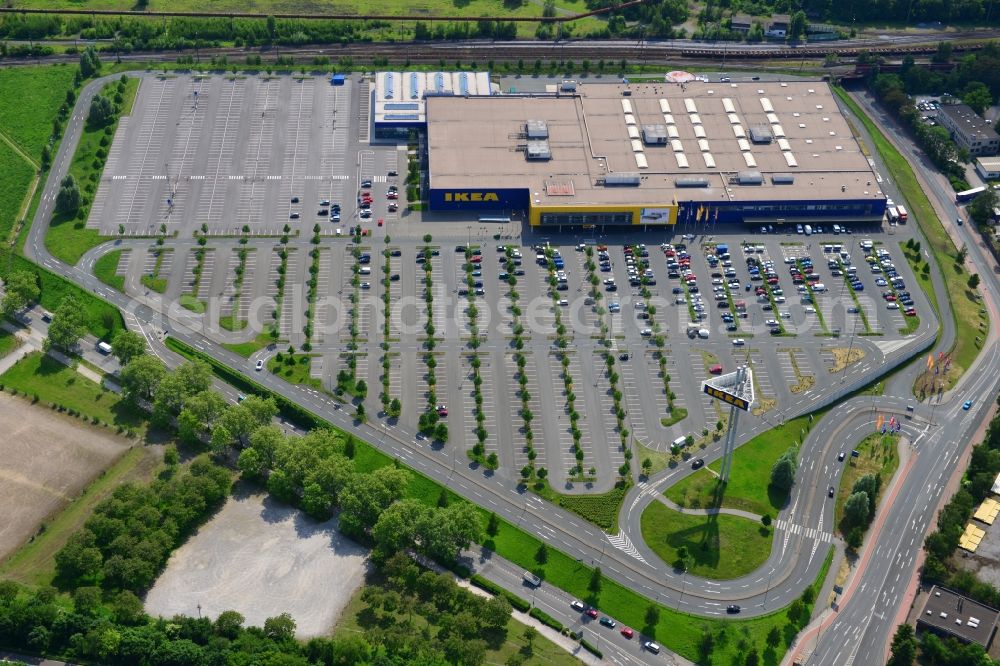 Duisburg from above - View of the furniture store IKEA in Duisburg