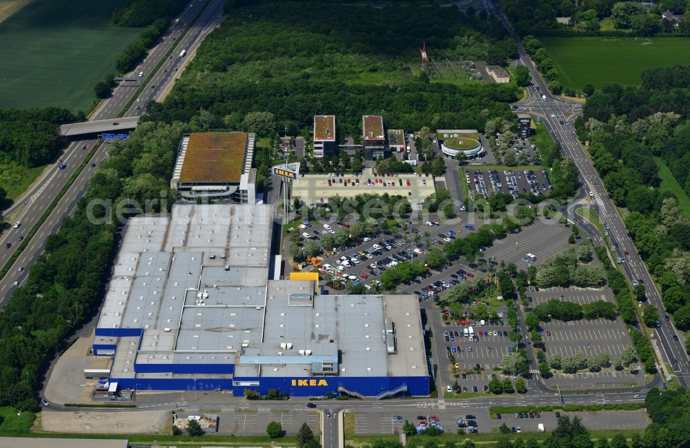 Aerial image KÖLN - IKEA store in the Godorfer Str. Godorf in the district of Cologne in North Rhine-Westphalia