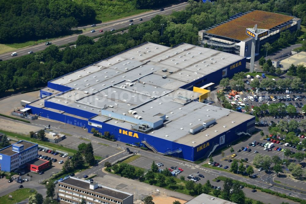 Aerial image KÖLN - IKEA store in the Godorfer Str. Godorf in the district of Cologne in North Rhine-Westphalia