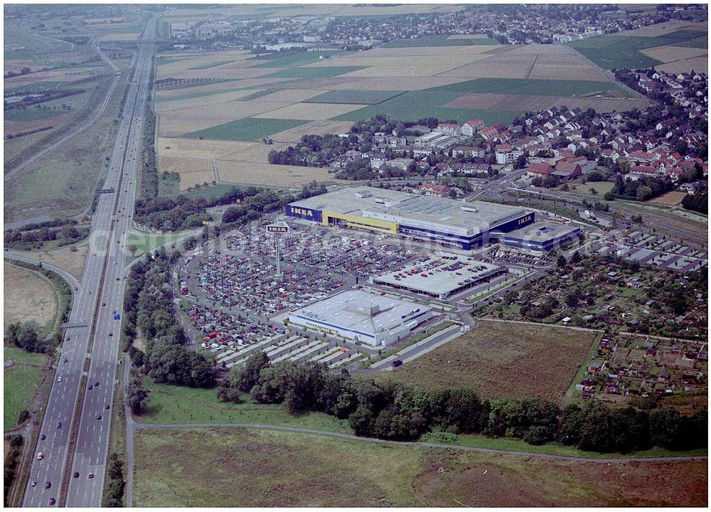 Aerial photograph Wallau - IKEA Deutschland GmbH & Co. KG Niederlassung Wallau Am Wan dersmann 2-4 65719 Hofheim-Wallau 24.07.2004