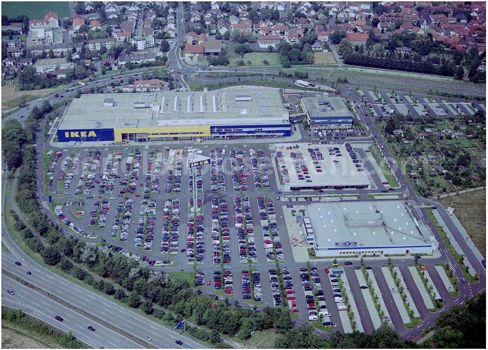 Aerial image Wallau - IKEA Deutschland GmbH & Co. KG Niederlassung Wallau Am Wan dersmann 2-4 65719 Hofheim-Wallau 24.07.2004