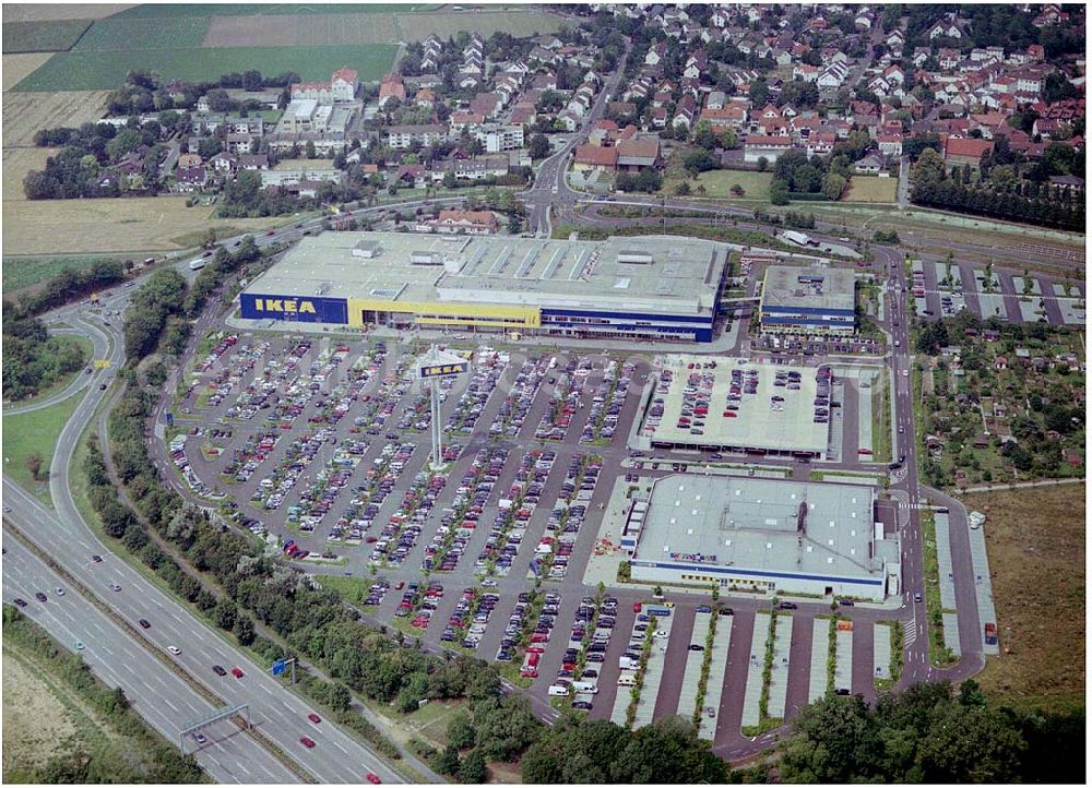 Aerial photograph Wallau - IKEA Deutschland GmbH & Co. KG Niederlassung Wallau Am Wan dersmann 2-4 65719 Hofheim-Wallau 24.07.2004