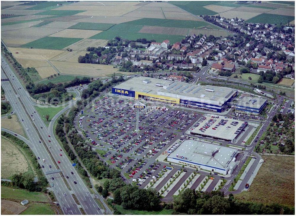 Wallau from above - IKEA Deutschland GmbH & Co. KG Niederlassung Wallau Am Wan dersmann 2-4 65719 Hofheim-Wallau 24.07.2004