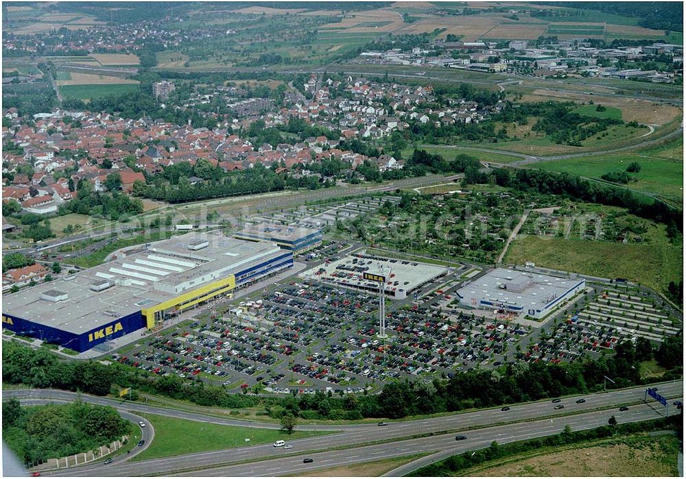 Aerial image Wallau - IKEA Deutschland GmbH & Co. KG Niederlassung Wallau Am Wan dersmann 2-4 65719 Hofheim-Wallau 24.07.2004