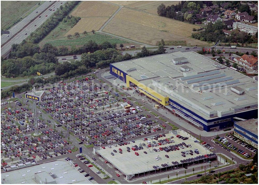 Aerial image Wallau - IKEA Deutschland GmbH & Co. KG Niederlassung Wallau Am Wan dersmann 2-4 65719 Hofheim-Wallau 24.07.2004