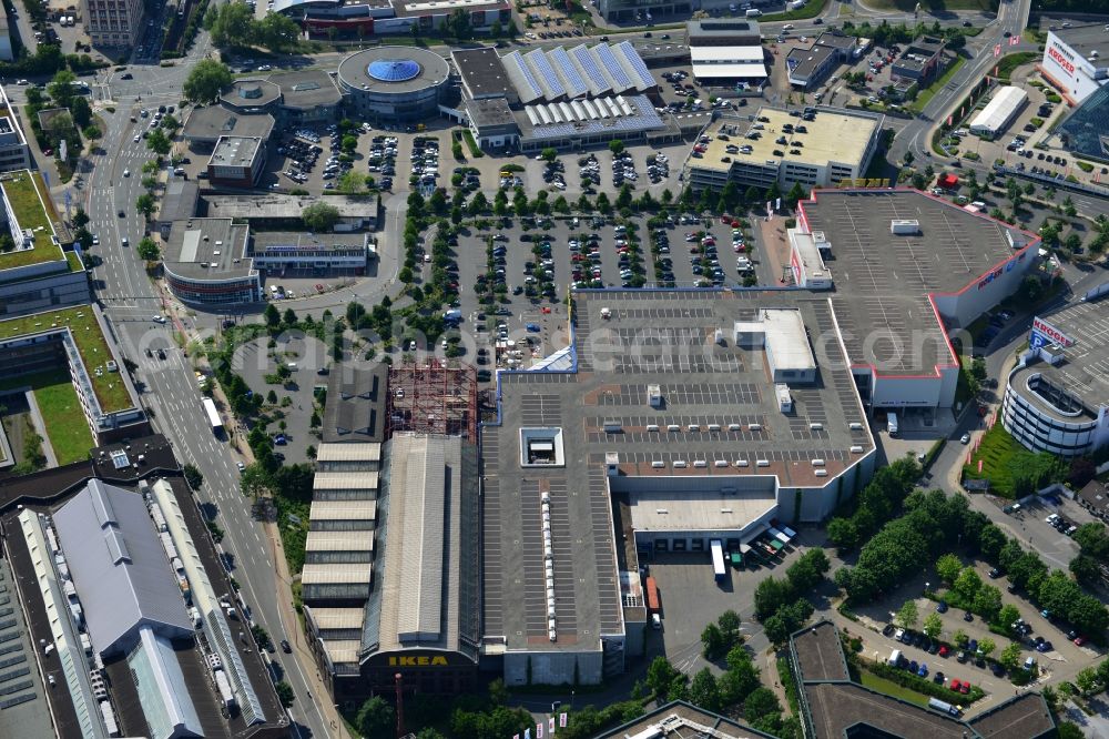 Essen from the bird's eye view: View of the IKEA furniture store / furniture store in Essen in North Rhine-Westphalia