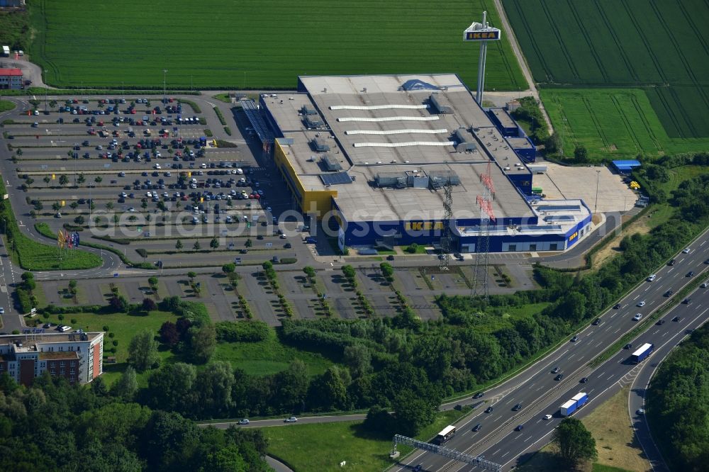 Aerial photograph Kamen - View of IKEA store in Kamen in the state of North Rhine-Westphalia