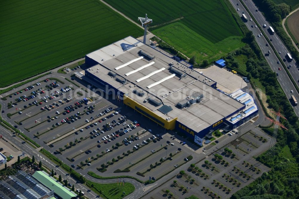 Aerial image Kamen - View of IKEA store in Kamen in the state of North Rhine-Westphalia