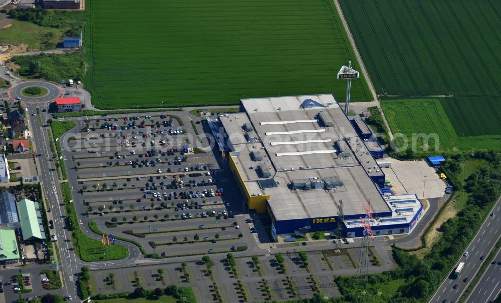 Aerial photograph Kamen - View of IKEA store in Kamen in the state of North Rhine-Westphalia