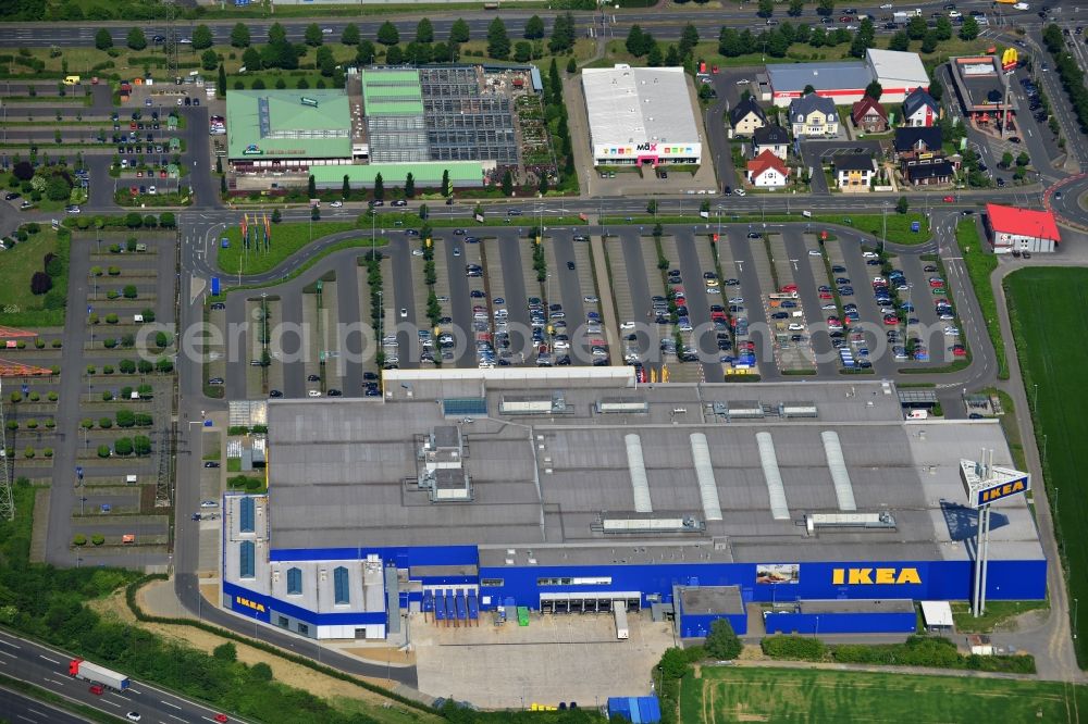 Aerial image Kamen - View of IKEA store in Kamen in the state of North Rhine-Westphalia