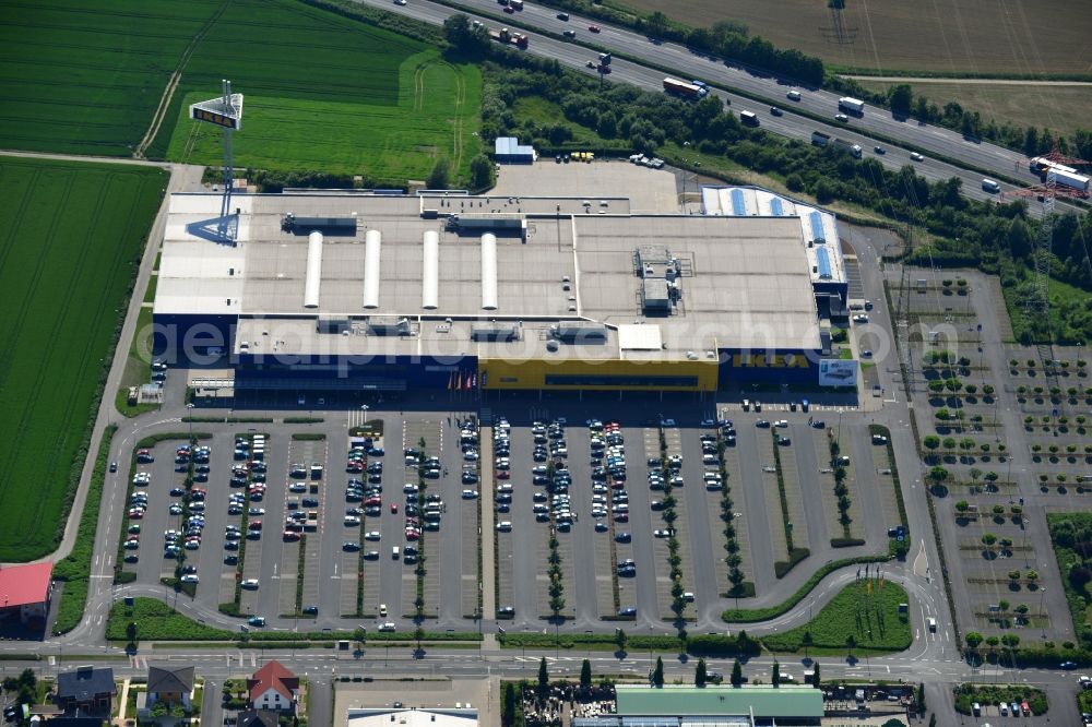 Aerial image Kamen - View of IKEA store in Kamen in the state of North Rhine-Westphalia