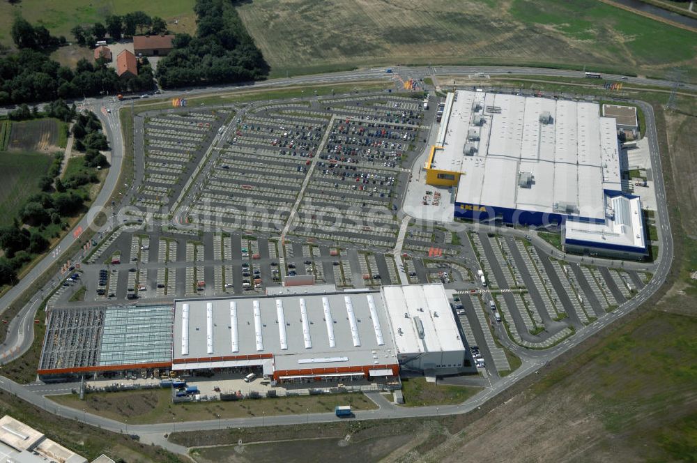 Aerial image Oldenburg - Blick auf das IKEA Einrichtungshaus in OLDENBURG. IKEA Deutschland GmbH & Co. KG; Niederlassung Oldenburg, Holler Landstr. 89, 26135 Oldenburg