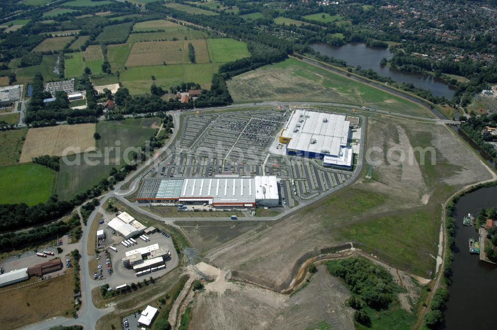 Aerial photograph Oldenburg - Blick auf das IKEA Einrichtungshaus in OLDENBURG. IKEA Deutschland GmbH & Co. KG; Niederlassung Oldenburg, Holler Landstr. 89, 26135 Oldenburg