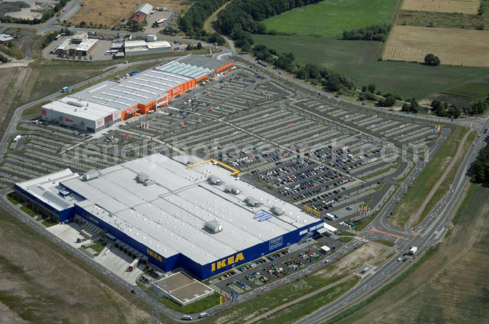 Oldenburg from the bird's eye view: Blick auf das IKEA Einrichtungshaus in OLDENBURG. IKEA Deutschland GmbH & Co. KG; Niederlassung Oldenburg, Holler Landstr. 89, 26135 Oldenburg