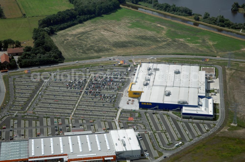 Aerial image Oldenburg - Blick auf das IKEA Einrichtungshaus in OLDENBURG. IKEA Deutschland GmbH & Co. KG; Niederlassung Oldenburg, Holler Landstr. 89, 26135 Oldenburg