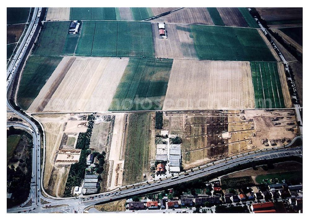 Mannheim / Baden Württemberg from above - IKEA-Fläche auf dem Grundstück an der Frankenthaler Straße bei Mannheim