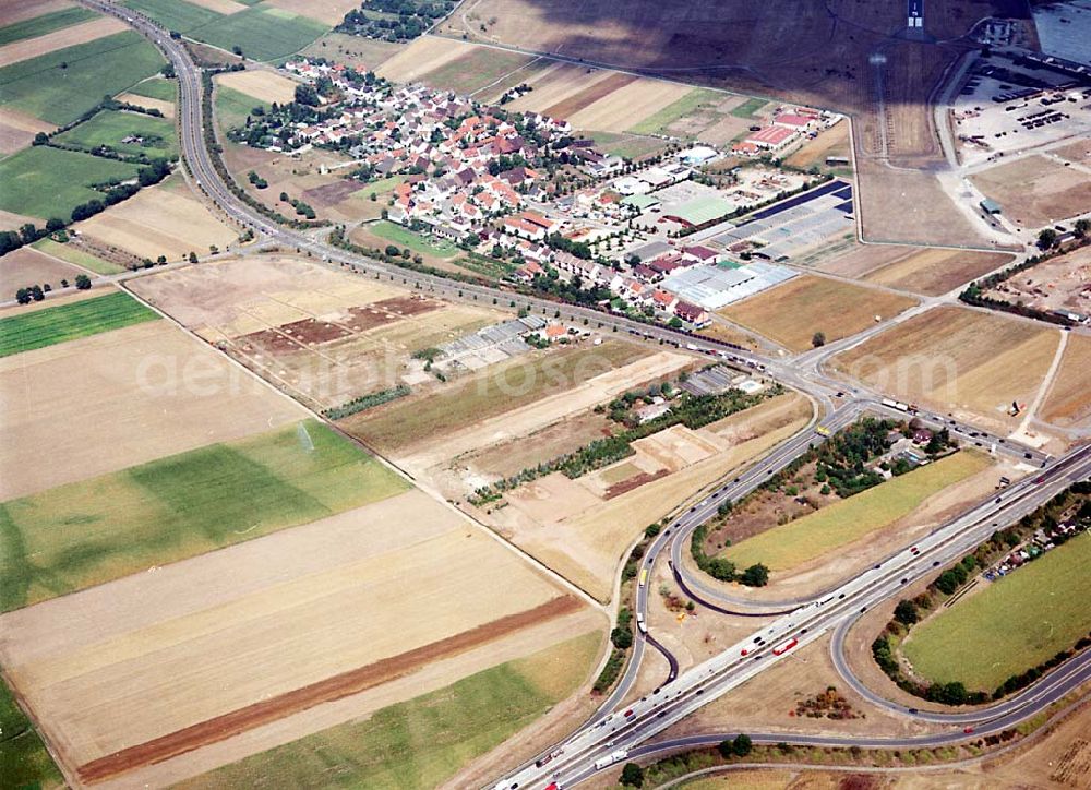 Aerial image Mannheim / Baden Württemberg - IKEA-Fläche auf dem Grundstück an der Frankenthaler Straße bei Mannheim