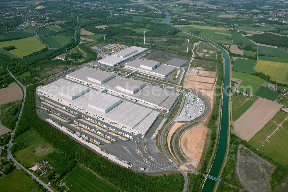 Dortmund OT Ellinghausen from above - View of the Ikea logistics centre in the district of Ellinghausen in Dortmund in the state of North Rhine-Westphalia