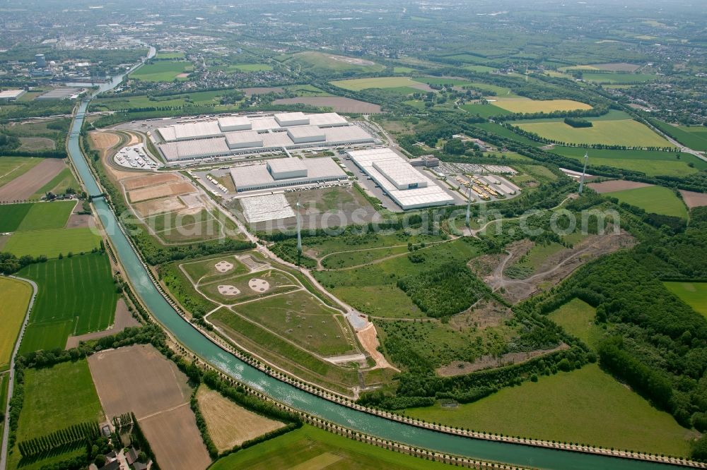 Aerial image Dortmund OT Ellinghausen - View of the Ikea logistics centre in the district of Ellinghausen in Dortmund in the state of North Rhine-Westphalia