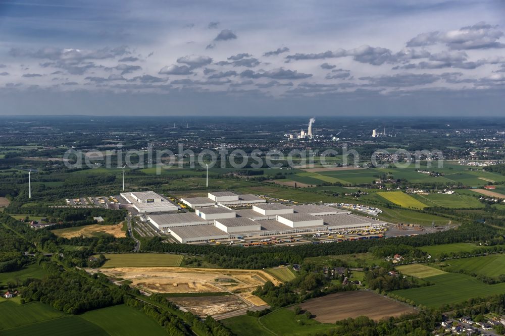 Dortmund OT Ellinghausen from the bird's eye view: View of the Ikea logistics centre in the district of Ellinghausen in Dortmund in the state of North Rhine-Westphalia